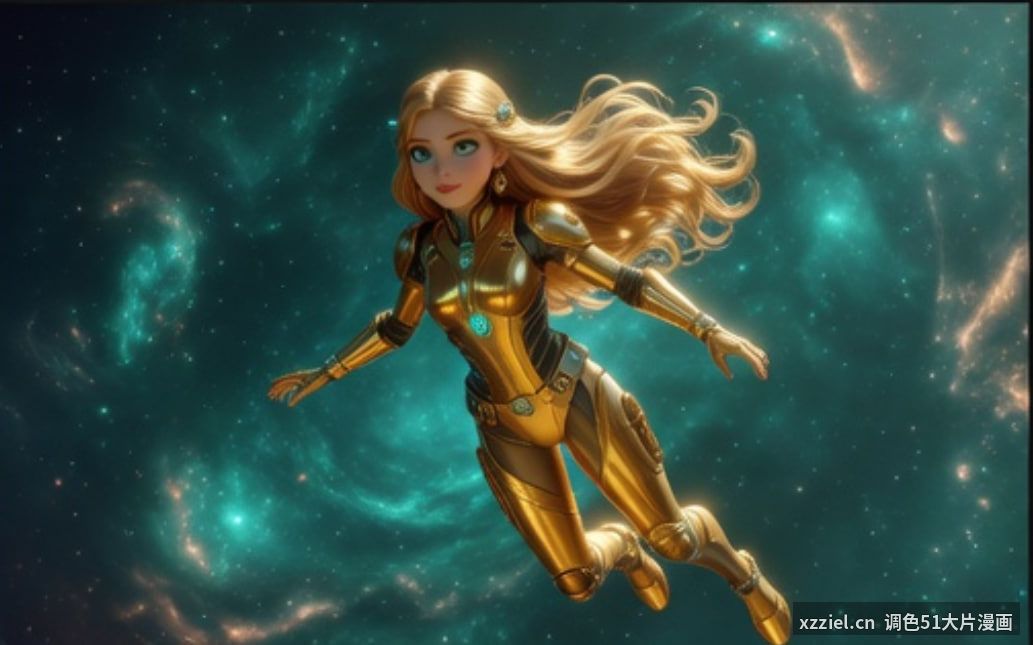 【原创特色3D漫画】3D二次元下拉式漫画《潜海少女》创作教程 - 调色51大片漫画